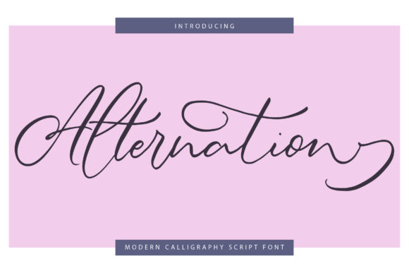 Alternation: A Handwritten Font for Modern Branding