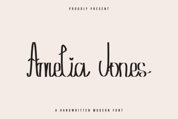 Amelia Jones: A Handwritten Font for Modern Web Design