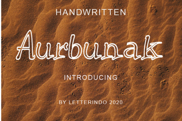 Aurbunak: A Handwritten Font for Editorial Design