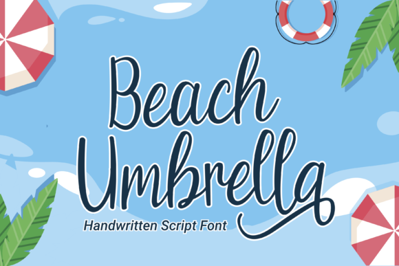 Beach Umbrella Font: A Modern Handwritten Typeface for Branding