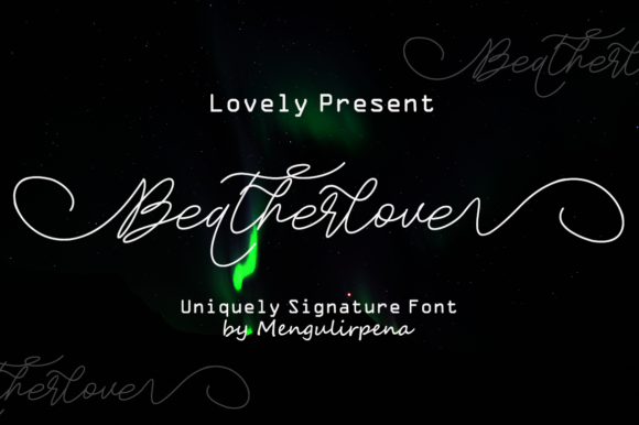 Beatherlove Font: Elegant Script for Crafters