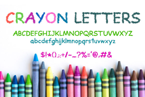Crayon Letters: A Playful Handwritten Font for Crafters