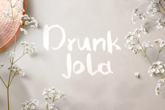 Drunk Jola: A Handwritten Font for Crafters