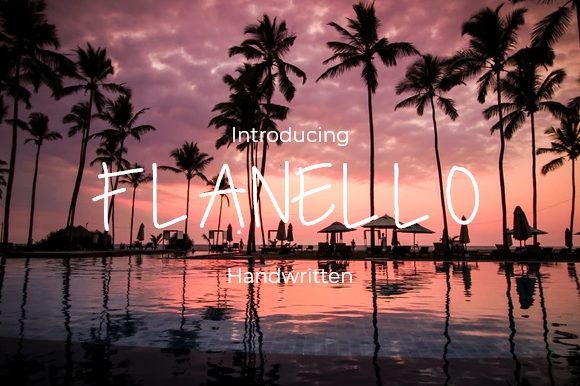 Flanello: A Handwritten Font for Modern Web Design