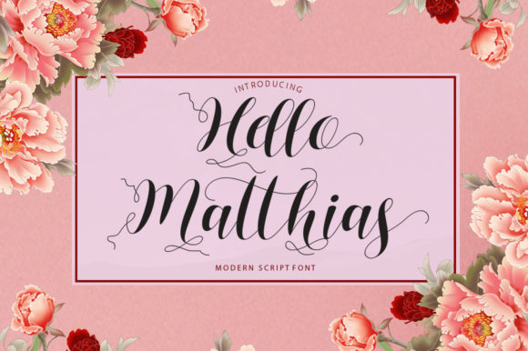 Hello Matthias: A Refined Script Font for Editorial Design