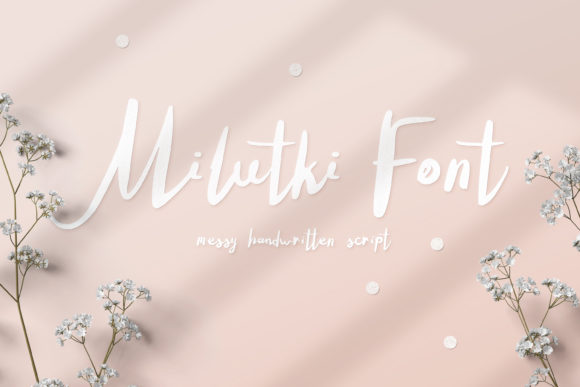 Milutki Font: A Relaxed Handwritten Typeface for Editorial Design