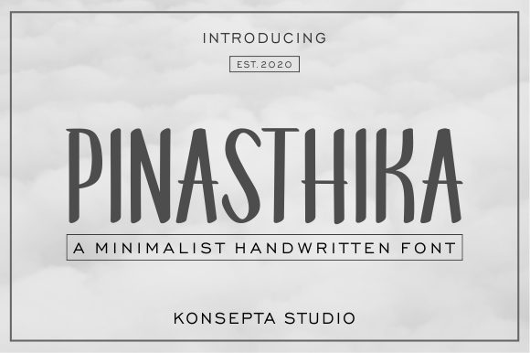 Pinasthika: A Handwritten Font for Digital Design