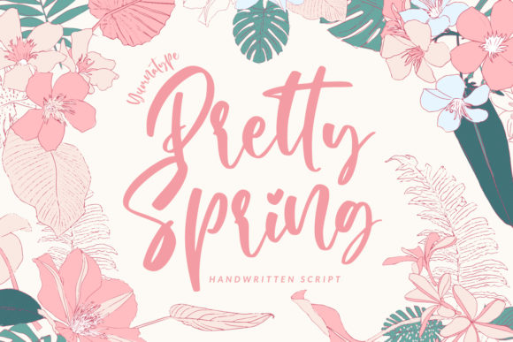 Pretty Spring: A Handwritten Font for Campaigns