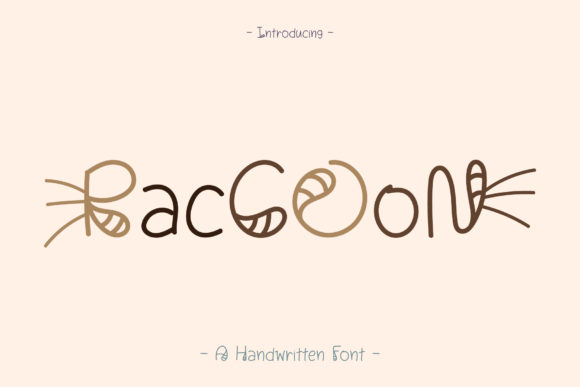 Raccoon Font: A Handwritten Typeface for Marketers