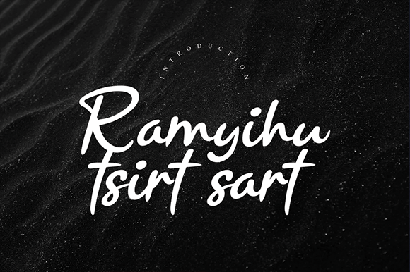 Ramyihu Tsirt Sart: A Handwritten Font for Bold Campaigns