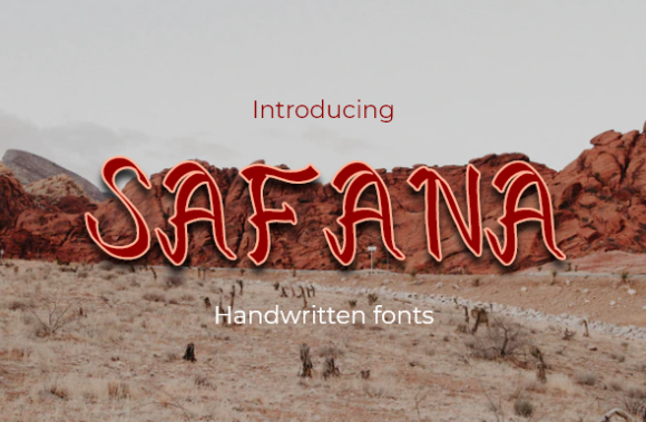 Safana: A Quirky Handwritten Font for Bold Brands