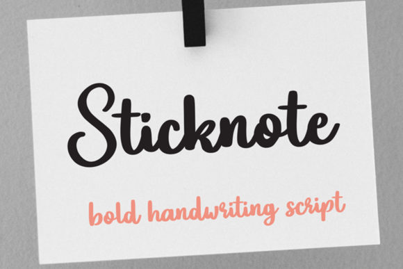 Sticknote Font: A Handwritten Typeface for Makers
